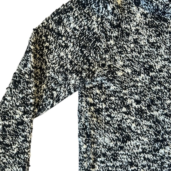 Ann Taylor Small Fall Winter Wool Black and White Turtleneck Sweater - Picture 3 of 4